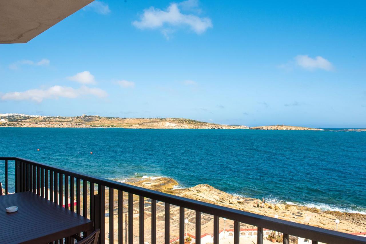 Islet Promenade Seafront 1 Bedroom Apartment With Sea View Balcony By Getawaysmalta St. Paul's Bay Ngoại thất bức ảnh