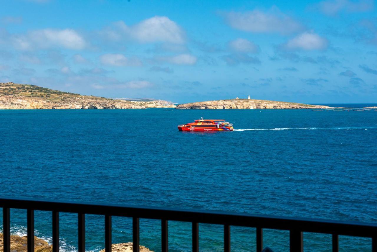 Islet Promenade Seafront 1 Bedroom Apartment With Sea View Balcony By Getawaysmalta St. Paul's Bay Ngoại thất bức ảnh