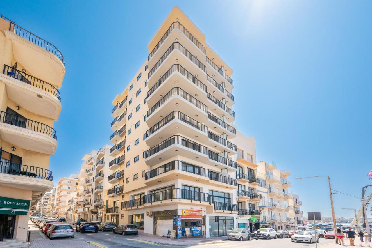 Islet Promenade Seafront 1 Bedroom Apartment With Sea View Balcony By Getawaysmalta St. Paul's Bay Ngoại thất bức ảnh