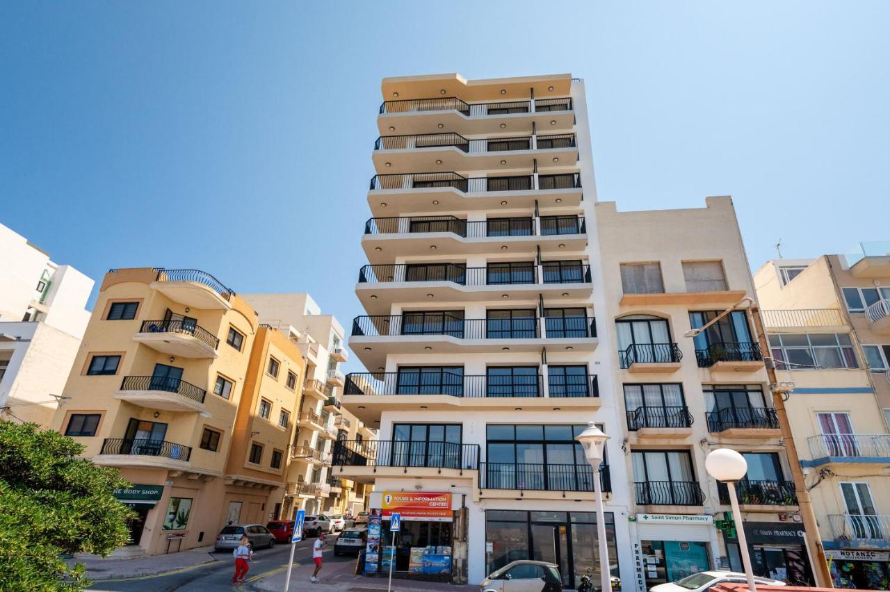 Islet Promenade Seafront 1 Bedroom Apartment With Sea View Balcony By Getawaysmalta St. Paul's Bay Ngoại thất bức ảnh