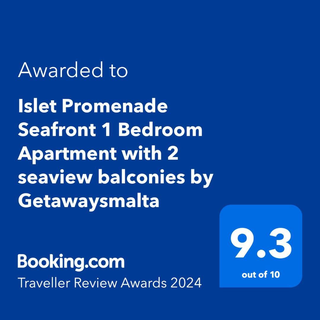 Islet Promenade Seafront 1 Bedroom Apartment With Sea View Balcony By Getawaysmalta St. Paul's Bay Ngoại thất bức ảnh